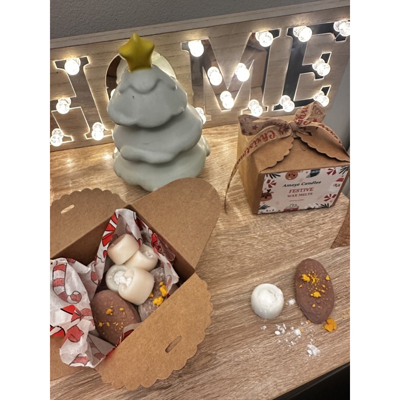 Festive Wax Melts – Μελομακάρονα & Κουραμπιέδες