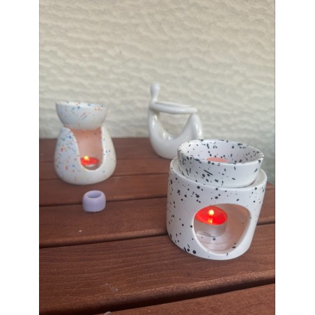 White  αρωματιστής για wax melts με πιτσίλες.