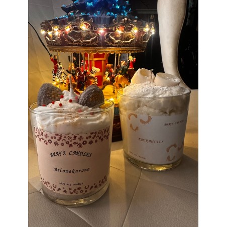 Festive Candles – Μελομακάρονο & Κουραμπιές